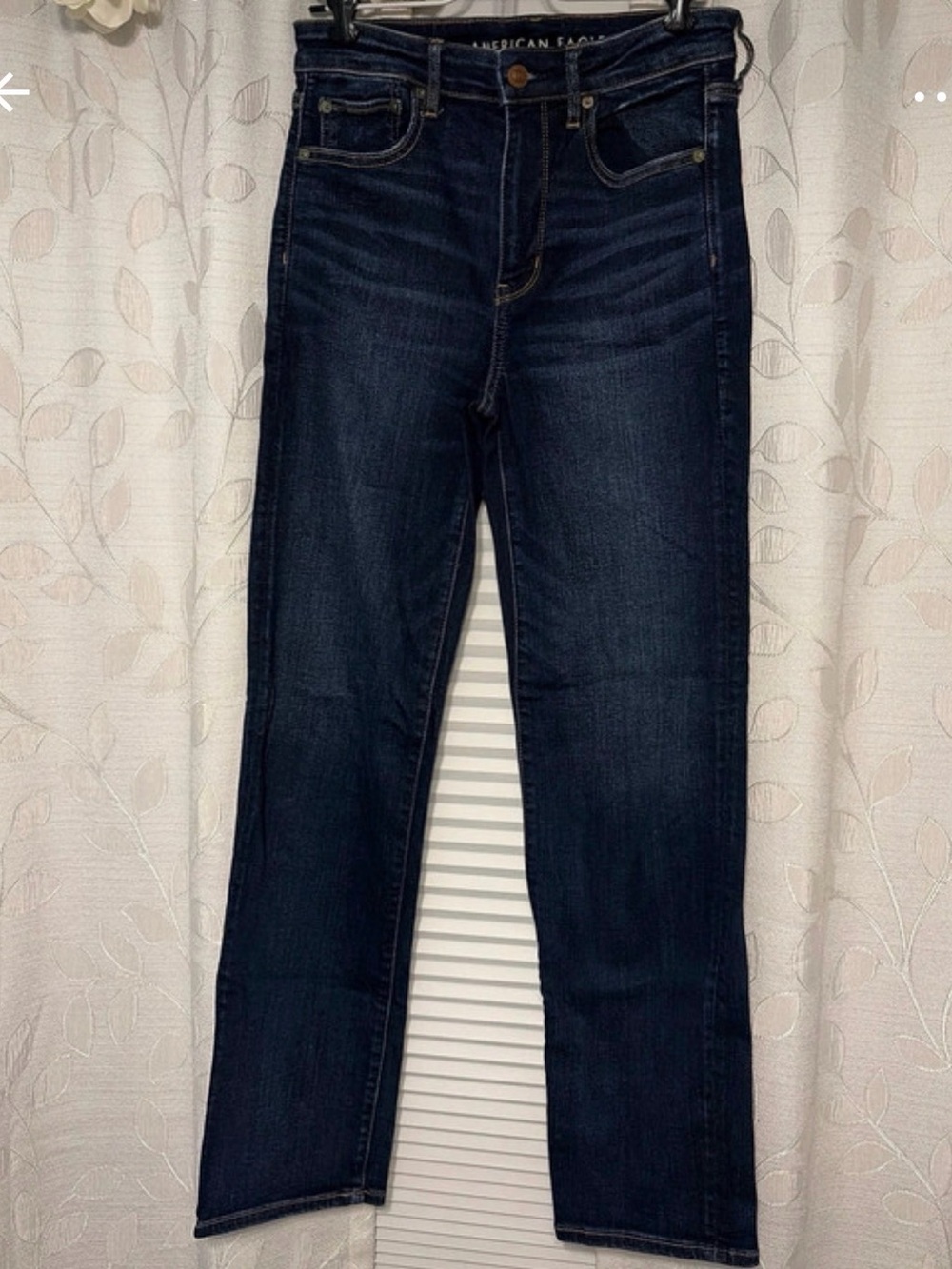 American Eagle Outfitters Dark Indigo Straight Leg Jeans